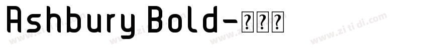 Ashbury Bold字体转换